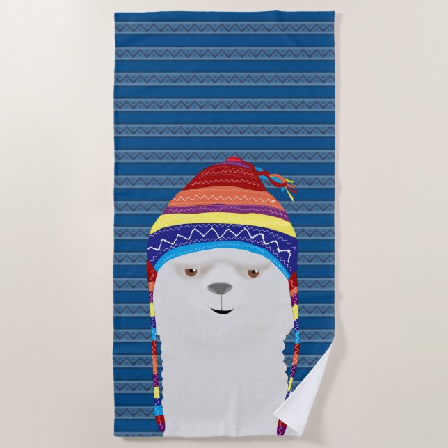 Toalha De Praia Alpaca Beach Towel (Frente)