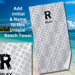 Toalha De Praia Alterar inicial, adicionar nome, placa do verifica