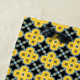 Toalha De Praia Amarelo e preto 1