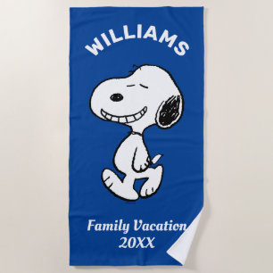 Toalha De Praia Amendoins   Férias Familiares Snoopy