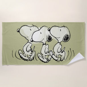 Toalha De Praia Amendoins Snoopy Walking Alto