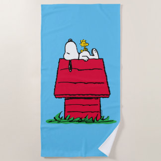 Toalha De Praia Amendoins | Snoopy & Woodstock Doghouse