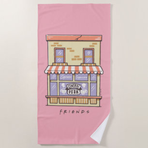 Toalha De Praia AMIGOS™ Compro de Café de Cartoon Central Perk
