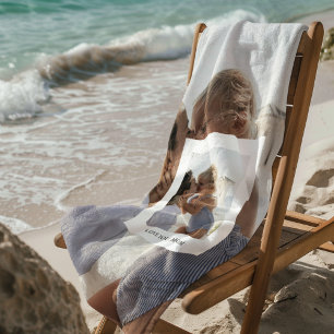 Toalha De Praia Amo-Te, Mãe.