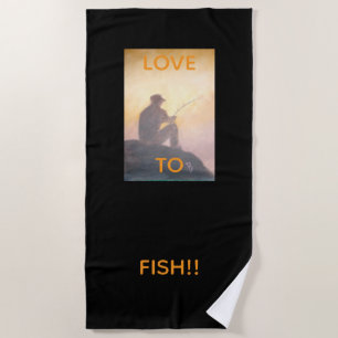 Toalha De Praia Amor a Fish Beach Towel