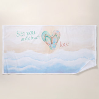 Toalha de Praia Amor Costeiro Sea You