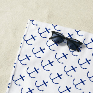 Toalha De Praia Anchors Away Beach Towel (Impressão escuro)