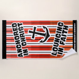 Toalha De Praia Ancorado Em Cristo Beach Towel