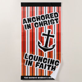 Toalha De Praia Ancorado Em Cristo Beach Towel