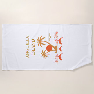 Toalha De Praia Anguilla Island Vintage Luxury Resort Beach Towel
