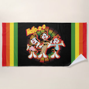 Toalha De Praia Animaniacs Gráfico do Equalizador Retroativo Alô