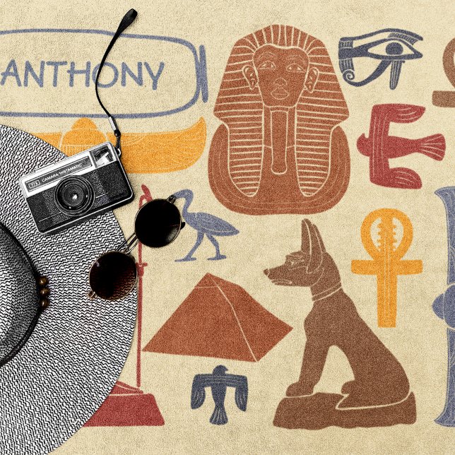 Toalha De Praia Antigos Gráficos Egípcios (Criador carregado)