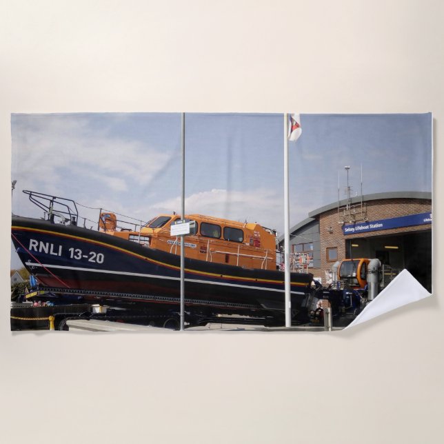 Toalha De Praia Apoie a RNLI (Frente)