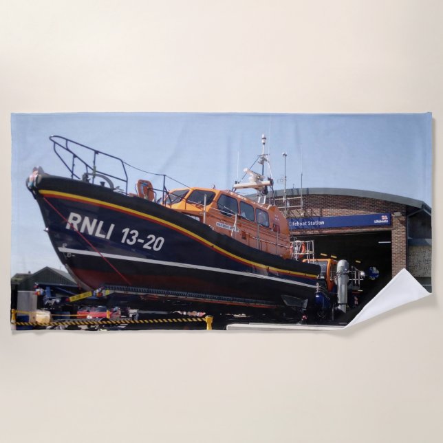 Toalha De Praia Apoie a RNLI (Frente)