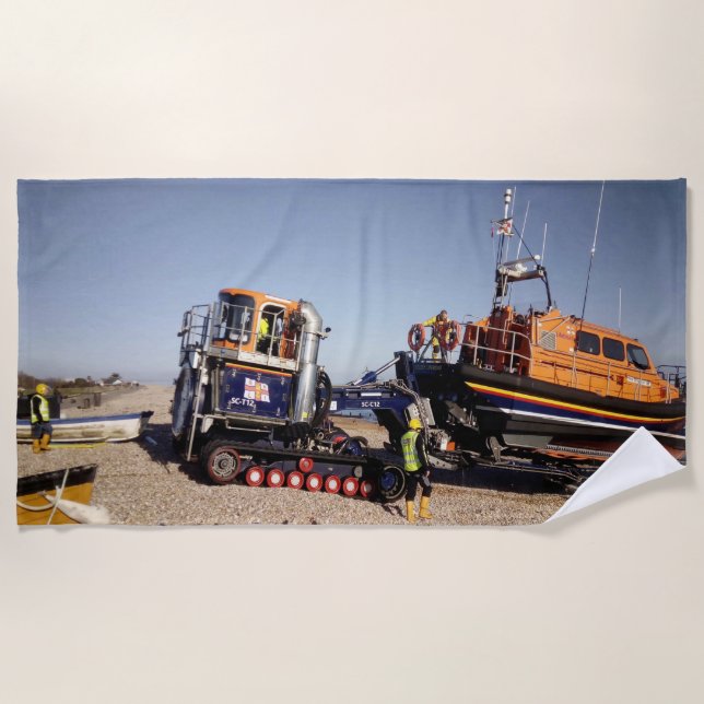 Toalha De Praia Apoie a RNLI (Frente)