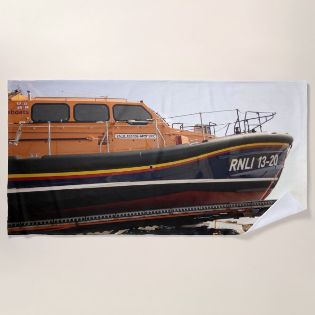 Toalha De Praia Apoie a RNLI (Frente)