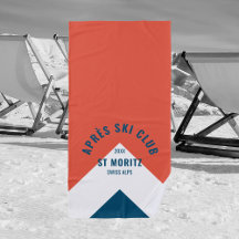 Après Ski Club Red Marinho Vintage Style Winter