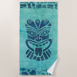 Toalha De Praia Aqua Tiki Beach Towel