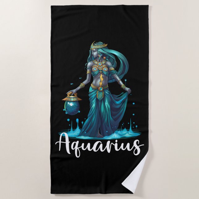 Toalha De Praia Aquarius Beach Towel (Frente)