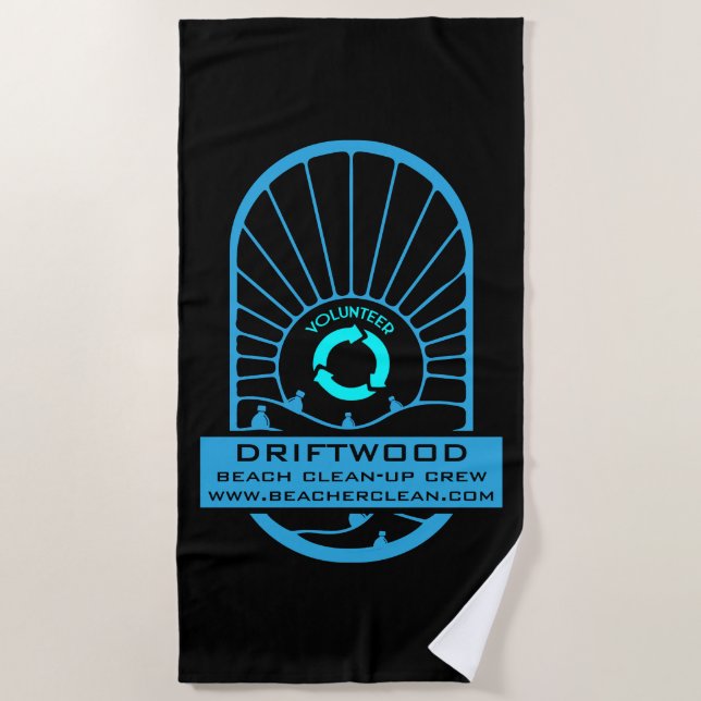 Toalha De Praia Aquecimento de Praia - Tripulação Voluntária (Frente)