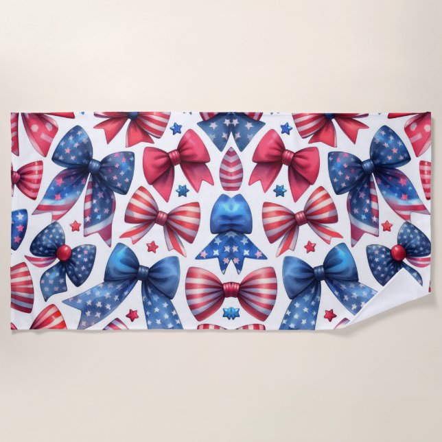 Toalha De Praia ARCOS do Dia de Campo dos EUA (Frente)