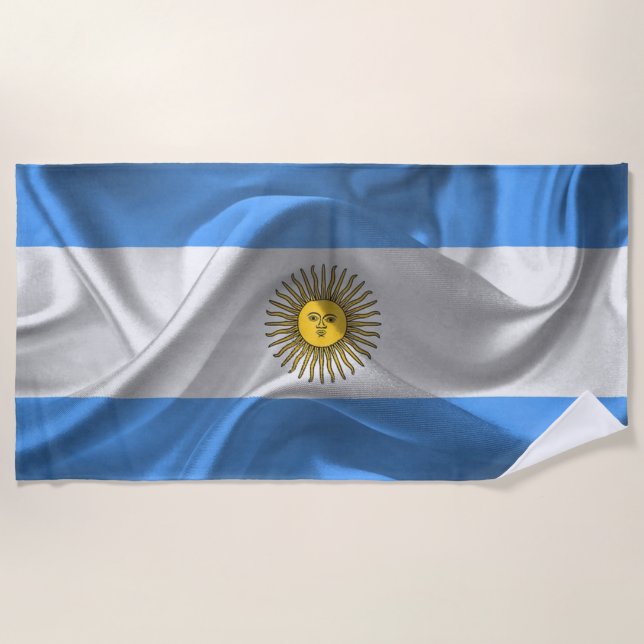 Toalha De Praia Argentinien Flagge (Frente)