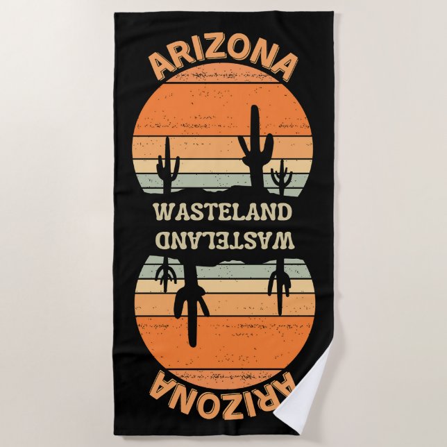 Toalha De Praia Arizona Wateland Retro Beach Towel (Frente)