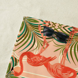 Toalha De Praia Art Deco Flamingo Beach Towel