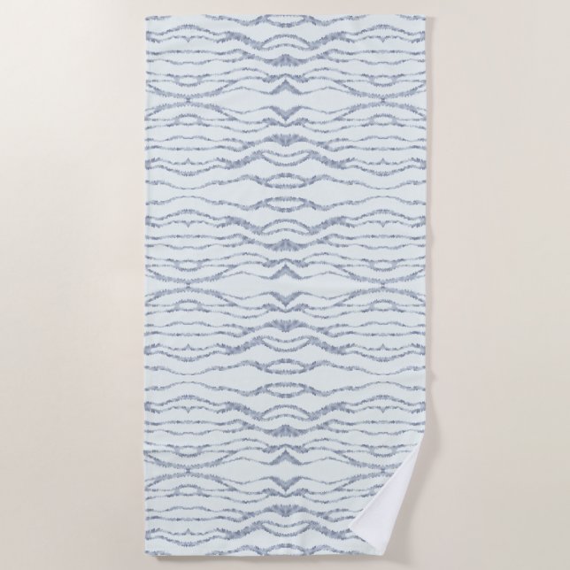 Toalha De Praia Arte de Aranha-Aranha de Zebra Cinza Nublada (Frente)