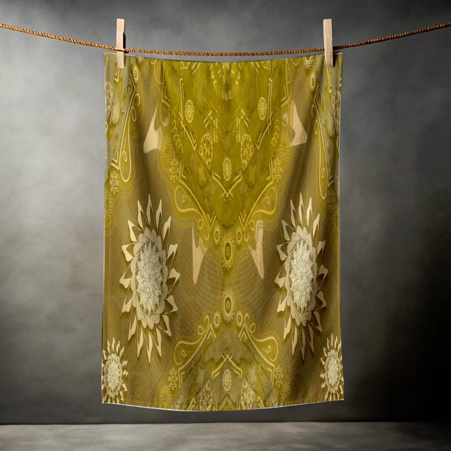 Toalha De Praia Arte de hexa-ouro ursidae (Criador carregado)