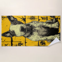Arte de Rua de Bull Terrier – Design de Cachorro G
