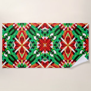Toalha De Praia Arte Mandala Sonho Caleidoscópio