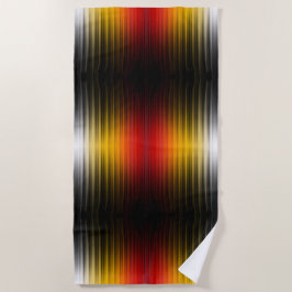 Toalha De Praia Arte Padrão de Cores de Campo Plasmático de Reentr