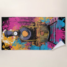 Arte Pop de Trem a Vapor Vintage
