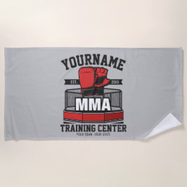 Toalha De Praia Artes Marciais Mistas Misturas ADD NAME MMA Fight