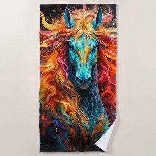 Toalha De Praia Artsy Horse