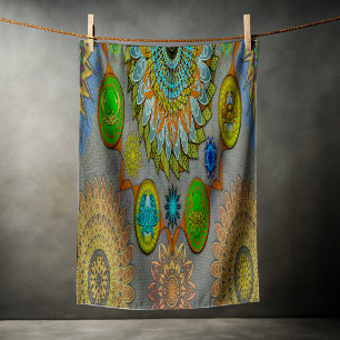 Toalha De Praia As Garras de Brachyura - mandala simbólica