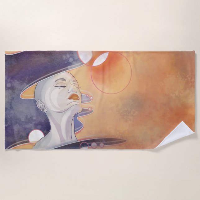 Toalha De Praia Ataque à Nebula e Colar Galáctico (Frente)