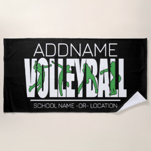 Toalha De Praia Atleta Superior da Escola de NOME do Jogador da Eq