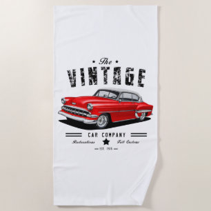 Toalha De Praia Automóveis Vintage Bel Air