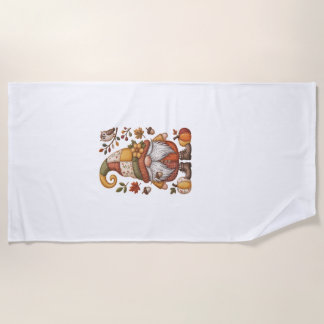 Toalha De Praia autumn gnome Classic T-Shirt.png