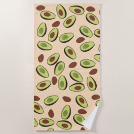 Toalha De Praia Avocado Pattern