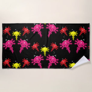 Toalha De Praia Axaotl Salamander Kids Gift