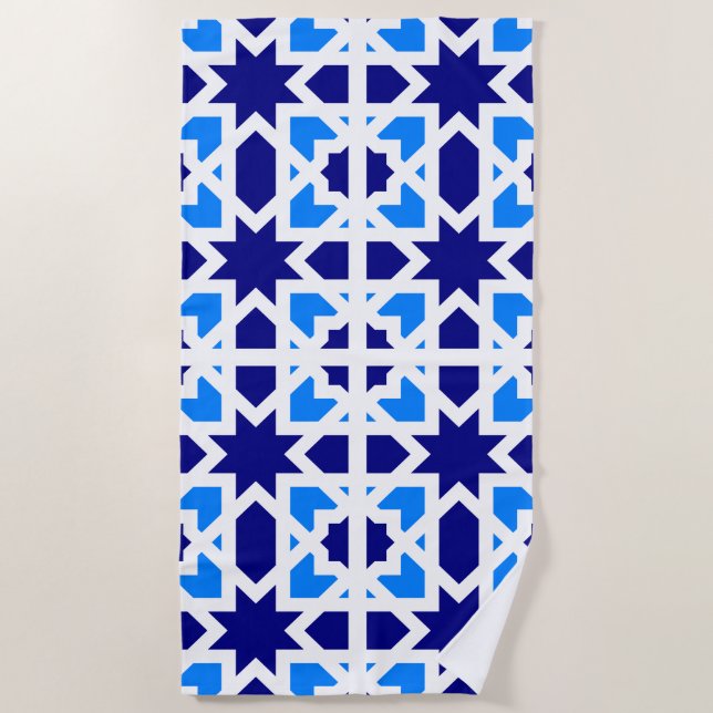 Toalha De Praia Azulejos Andaluzes 6 (Frente)