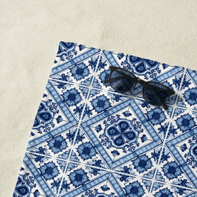 Toalha De Praia Azulejos do Mediterrâneo, Portugal, Azulejo, Majol (In Situ)