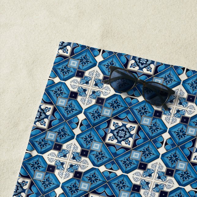 Toalha De Praia Azulejos do Mediterrâneo, Portugal, Azulejo, Majol (In Situ)