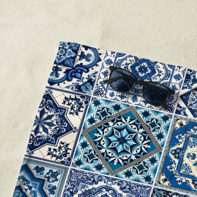 Toalha De Praia Azulejos do Mediterrâneo, Portugal, Azulejo, Majol (In Situ)