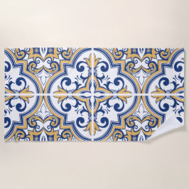 Toalha De Praia Azulejos em português 1