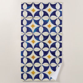Toalha De Praia Azulejos Portugueses - Azulejo Pattern Design