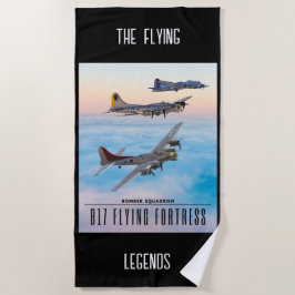 TOALHA DE PRAIA B-17 BOMBRA DE FORTALHO-VOADOR